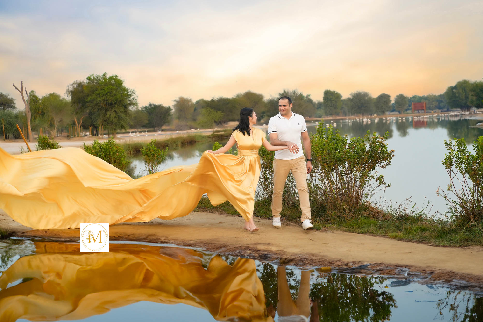Flying Dress Photoshoot In Dubai