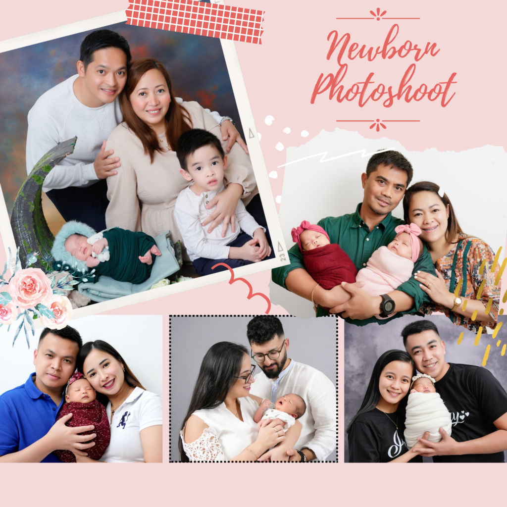 Newborn Photoshoot Collage