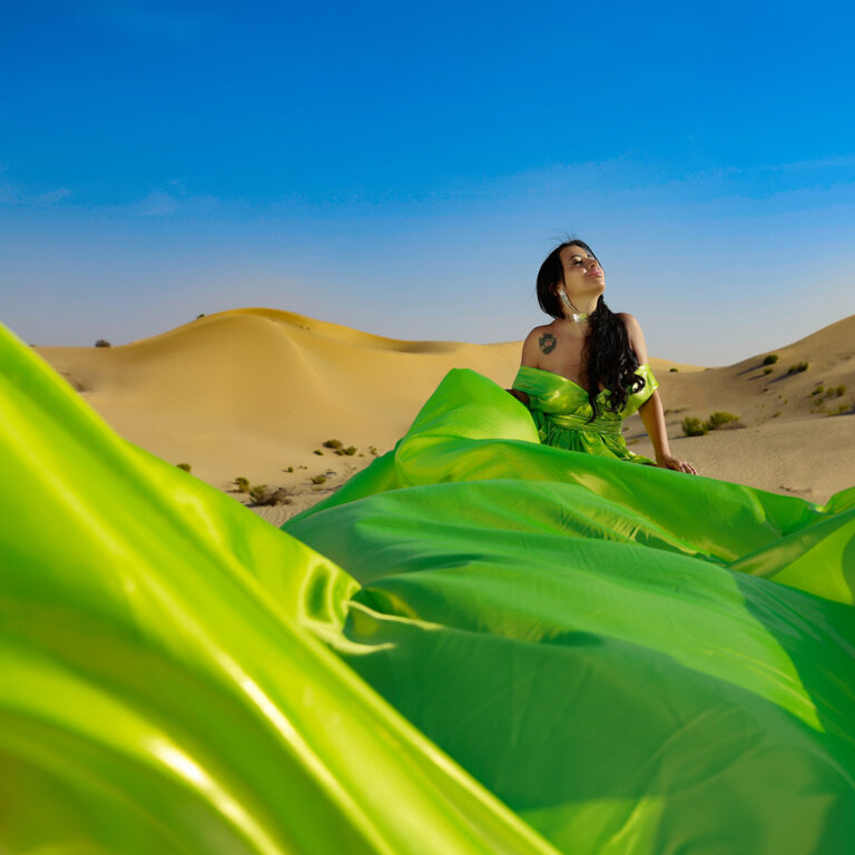 Flying Dress Photoshoot Dubai.